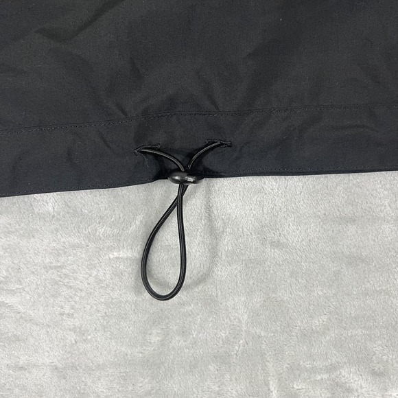 Dior Makeup Jacket Mens Large Black Hooded Half Zip Pullover Windbreaker Anorak - Picture 4 of 13